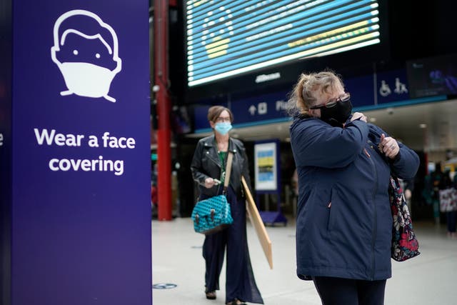 <p>Masks could become optional at stations and on public transport under new guidance</p>