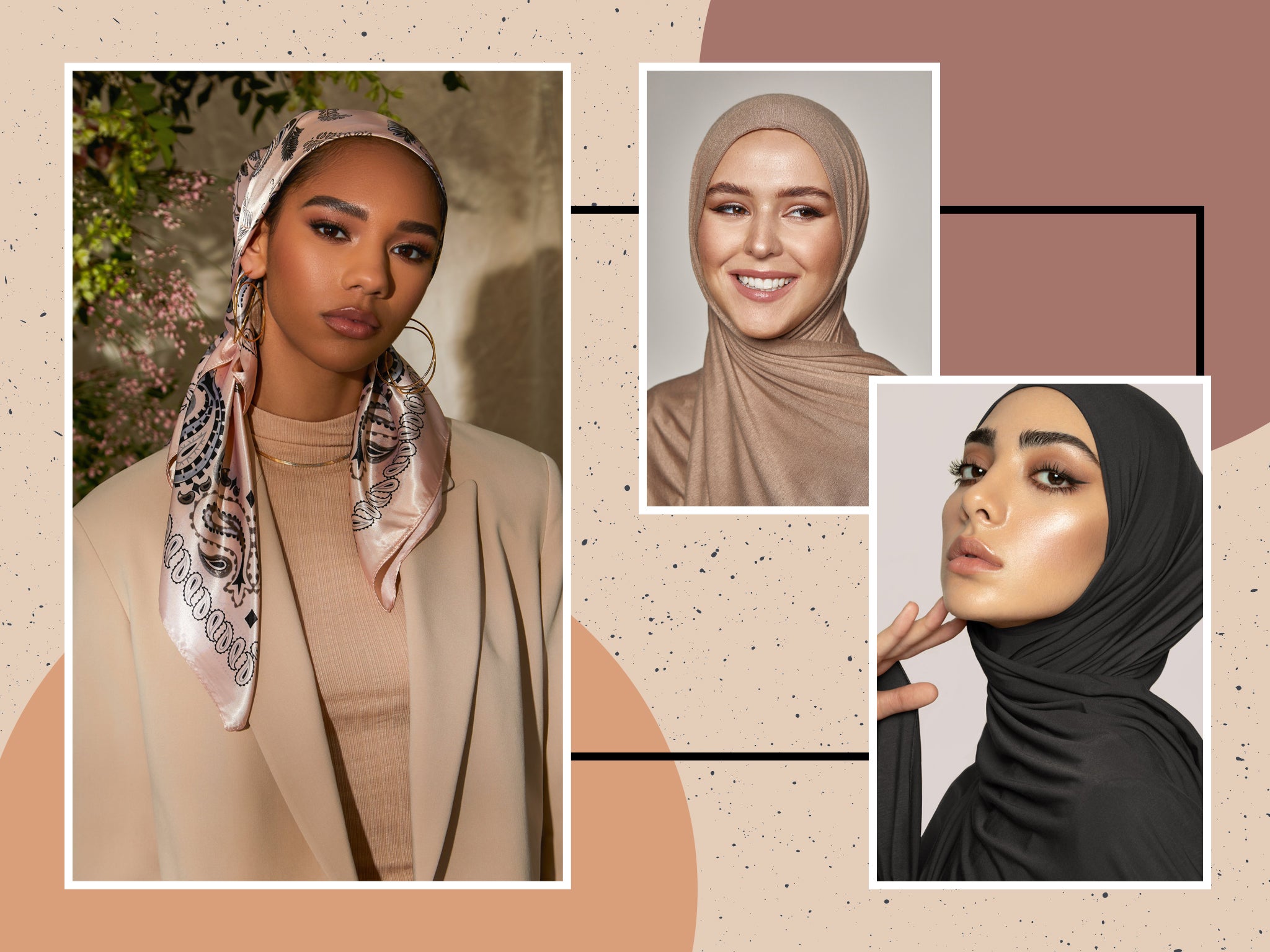 hijab styles for parties step by step