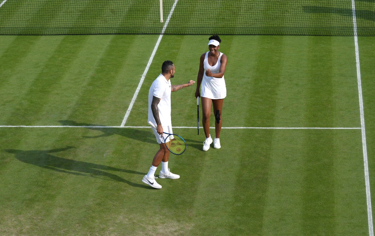 Wimbledon 2021 Nick Kyrgios Injury Ends Mixed Doubles Partnership With Venus Williams The Independent