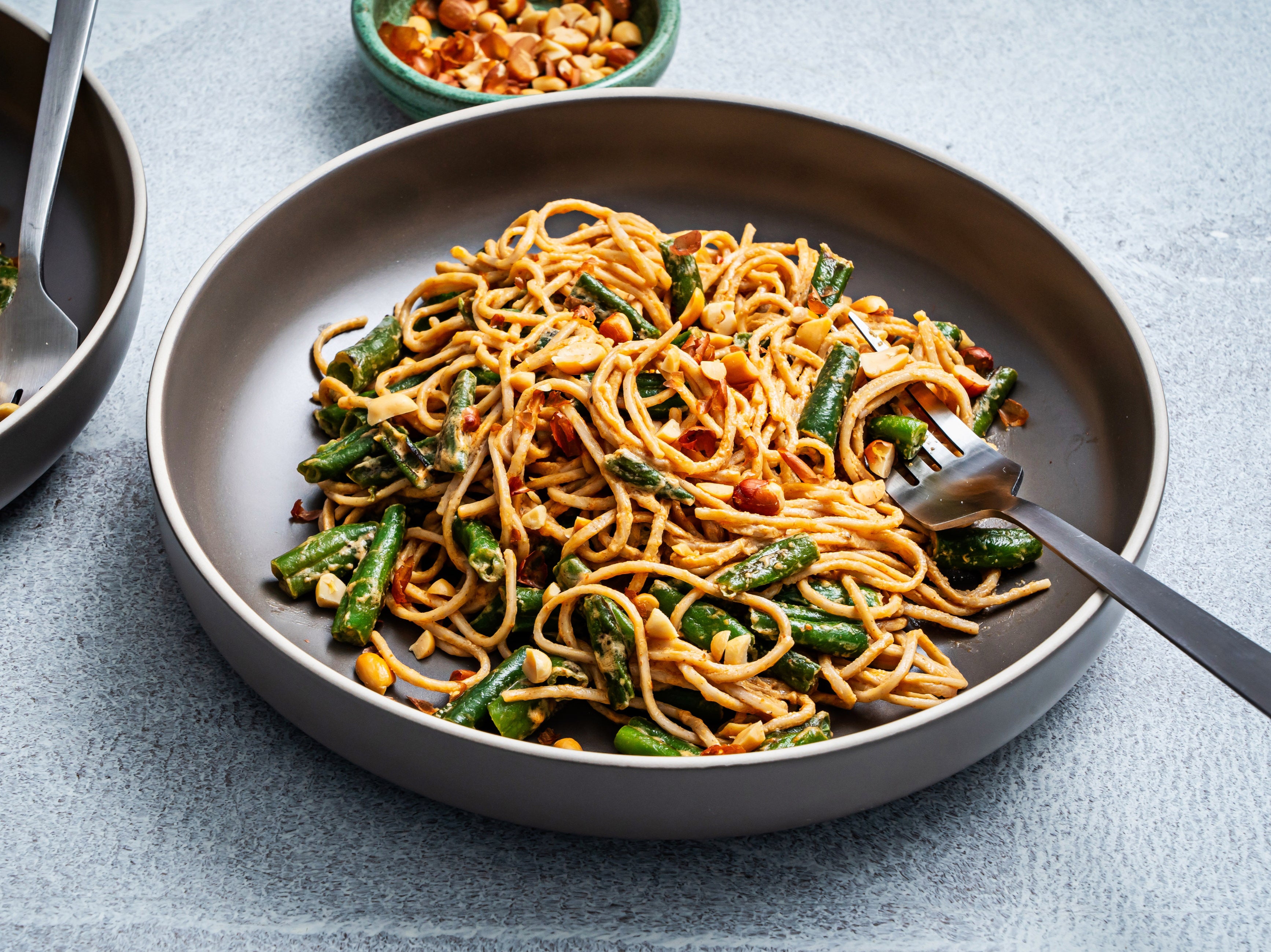 Soba is the noodle of choice here, as the nutty flavour complements the sauce