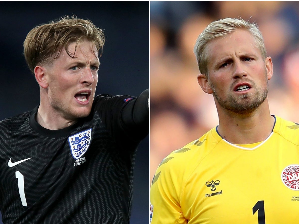 højde buste Karakter Euro 2020: Darlington link for semi-final goalkeepers Jordan Pickford and Kasper  Schmeichel | The Independent