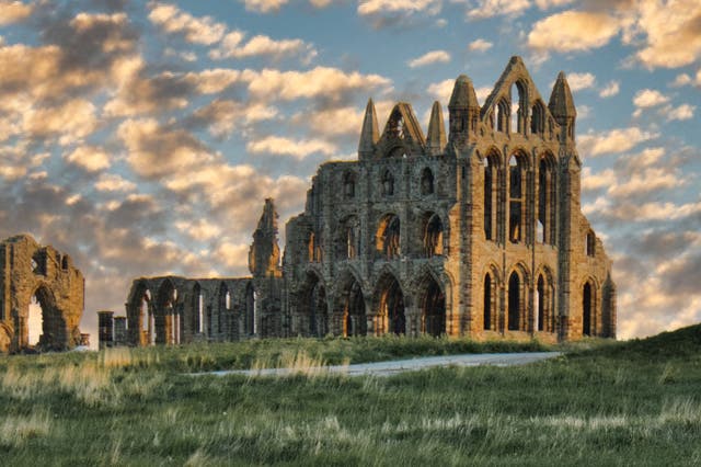 <p>Whitby Abbey, which inspired Bram Stoker’s Dracula</p>