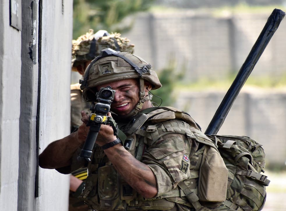 Soldiers from the Royal Tank Regiment (RTR BG) preparing for a deployment to Estonia at the British Army’s Sennelager Training Centre in northern Germany.