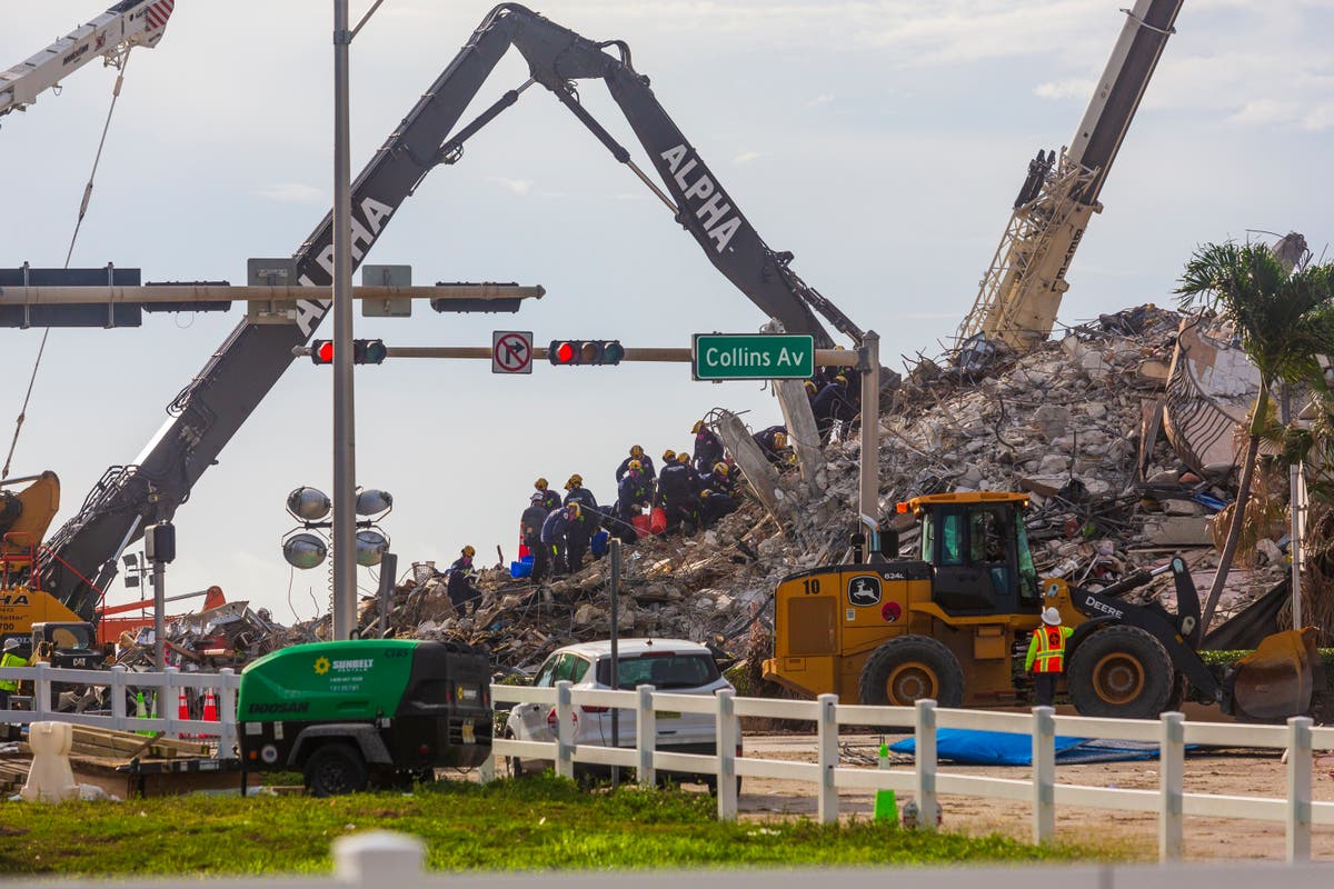 Miami building collapse: Surfside rescue worker rules out likelihood of any more survivors as three more victims found