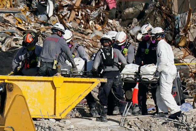Building Collapse Miami Human Remains