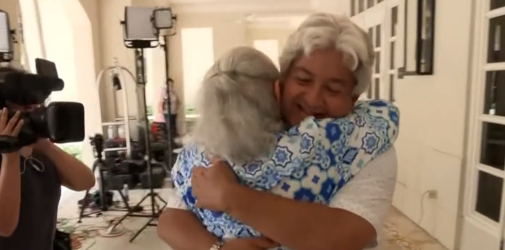 â€˜I know Iâ€™m luckyâ€™: 88 year old has tearful reunion with neighbour who carried her out of collapsing condo