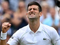 Novak Djokovic thrashes Cristian Garin to reach Wimbledon quarter-finals