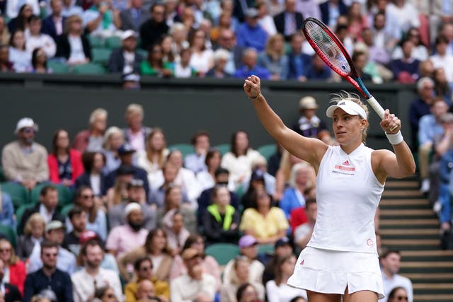 <p>Angelique Kerber looked back to her best as she took out Coco Gauff on Centre Court</p>