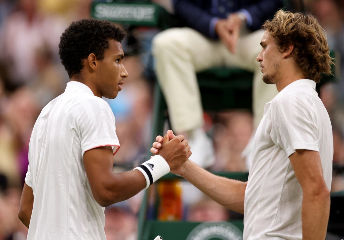 Wimbledon 2021: Felix Auger-Aliassime beats Alexander Zverev as Novak Djokovic cruises through