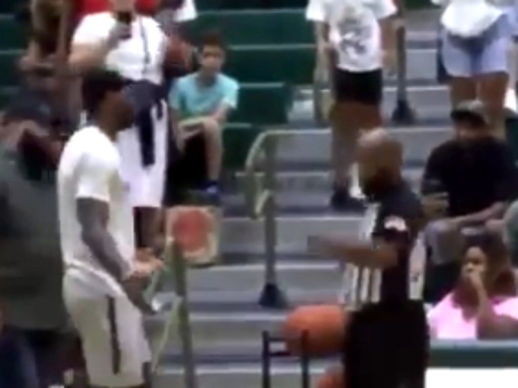 LeBron James filmed challenging official at sonâ€™s basketball game