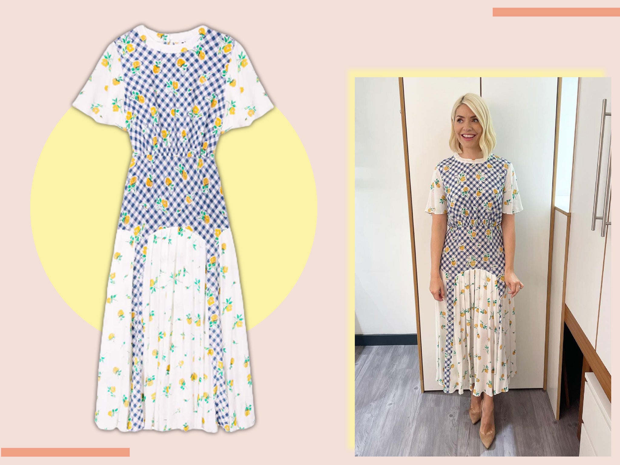 Take inspiration from Holly’s wardrobe with this patchwork number