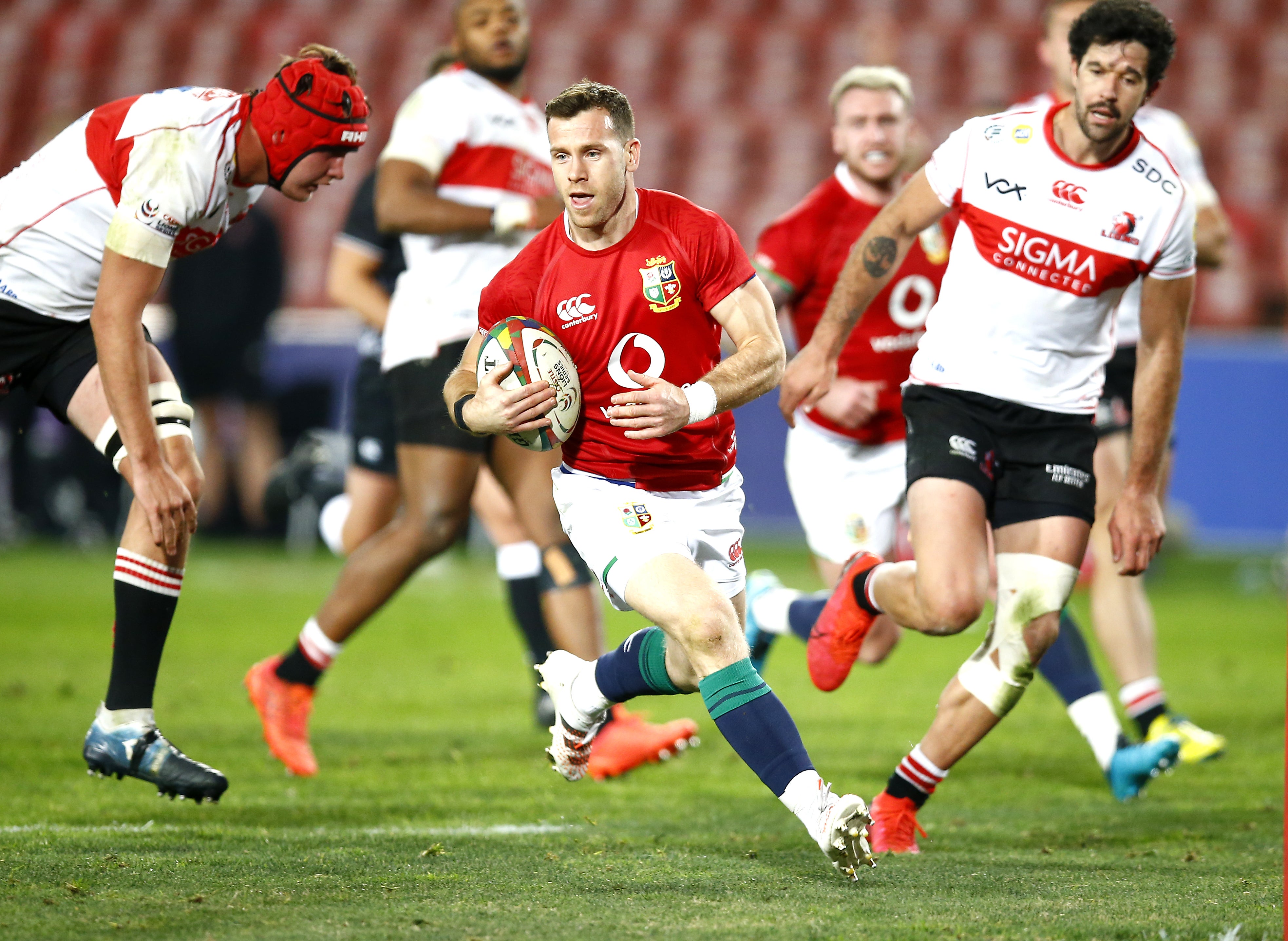 Gareth Davies in action for the Lions