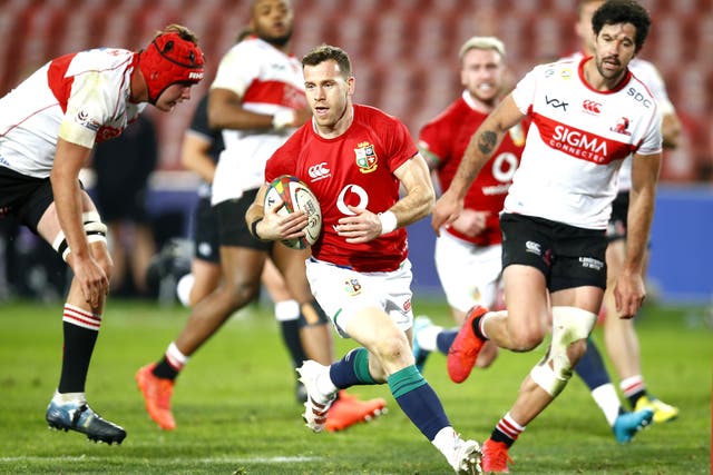 <p>Gareth Davies in action for the Lions</p>
