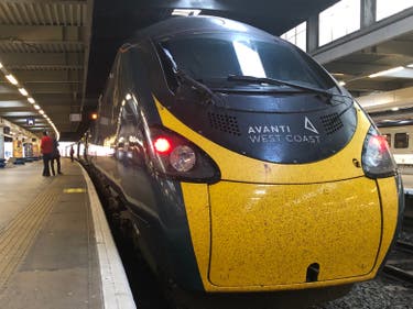 <p>An Avanti West Coast train at London Euston station</p>