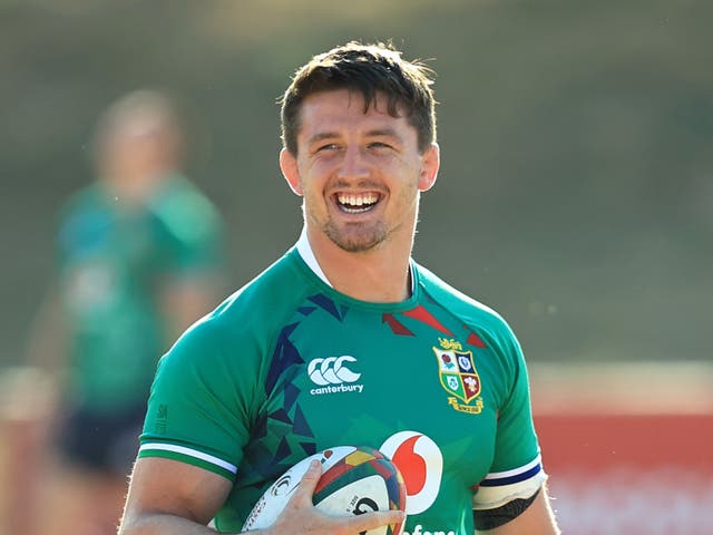 <p>Tom Curry during Lions training</p>