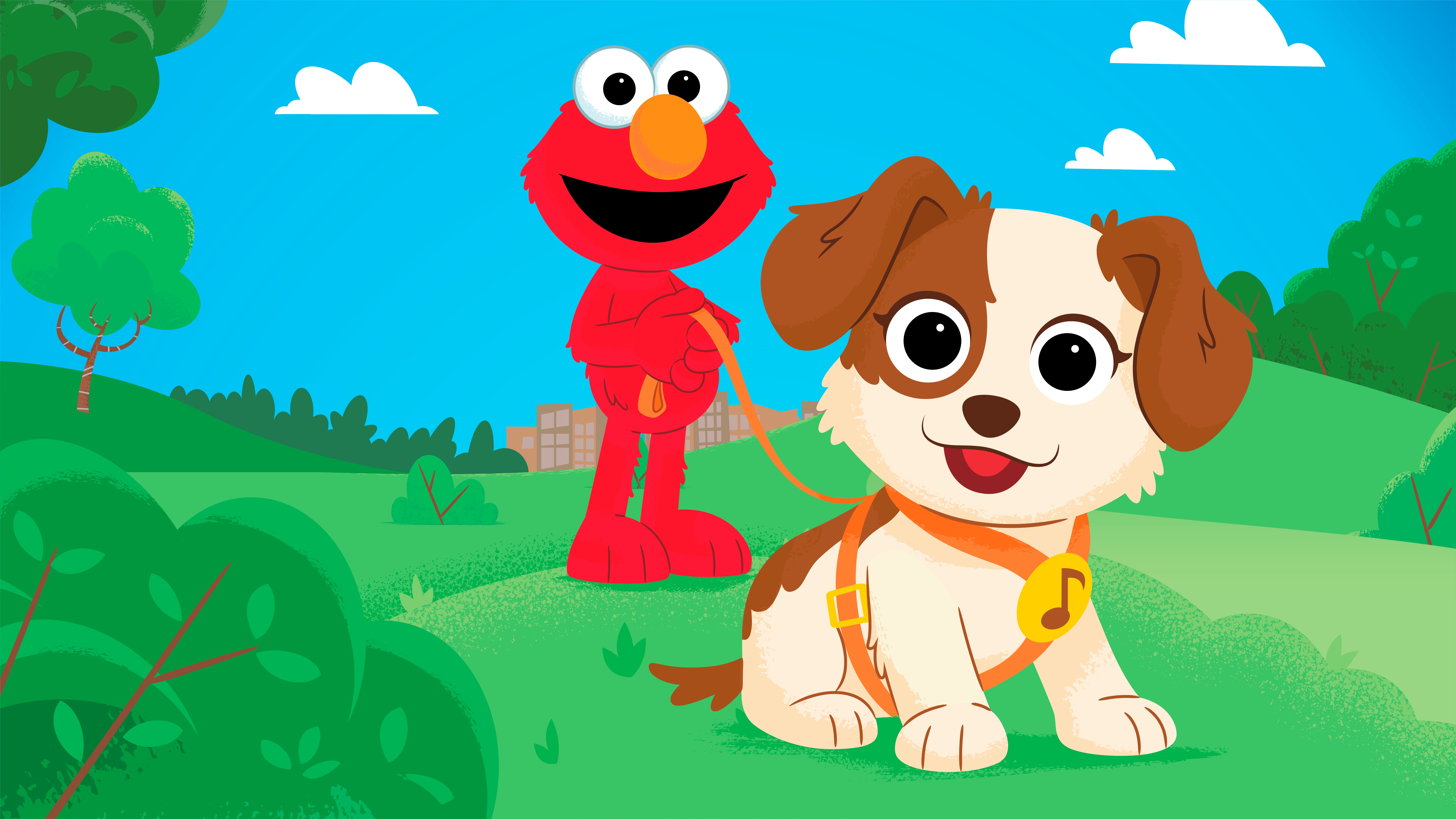 TV-Elmo Gets a Puppy