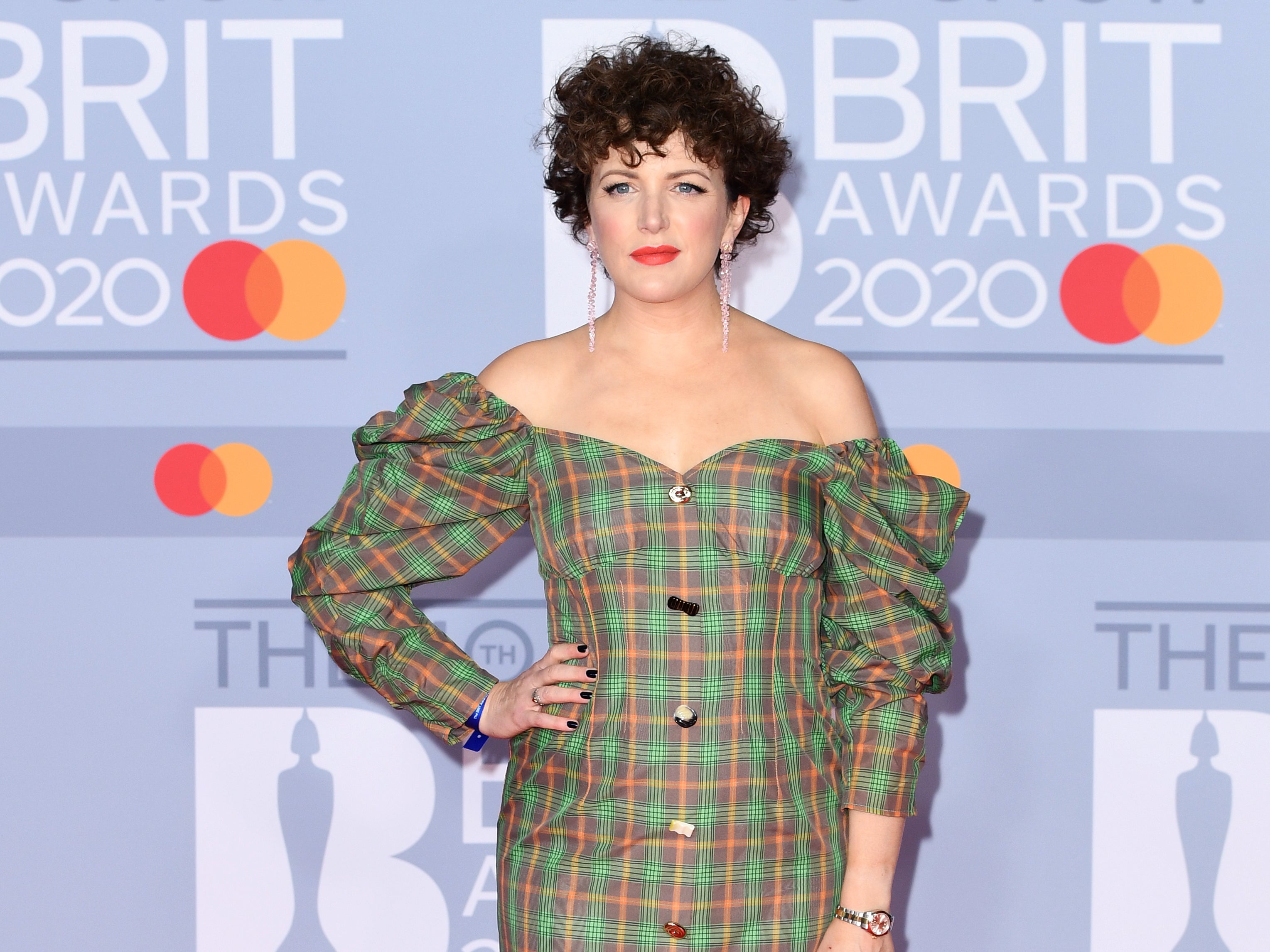 Annie Mac attends The BRIT Awards 2020 at The O2 Arena in London
