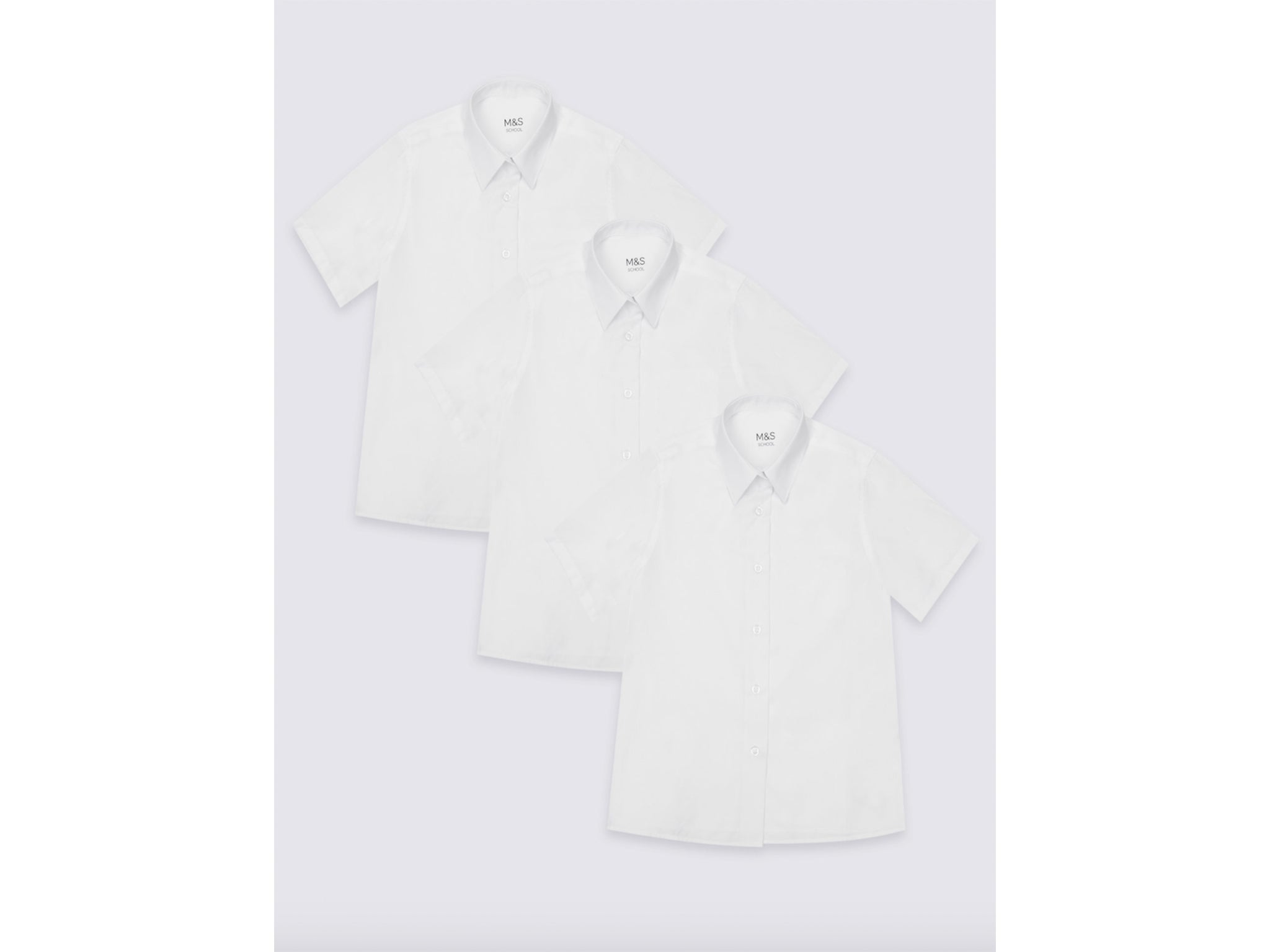 2pk Unisex Pure Cotton School Jumper (3-18 Yrs), M&S Collection