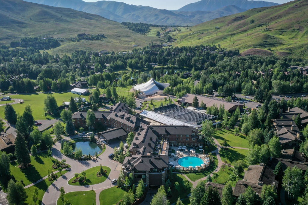 The Sun Valley Resort where the exclusive week-long conference takes place