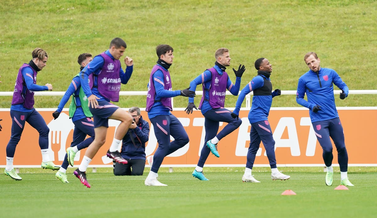 No absentees from England training ahead of Euro 2020 semi-final