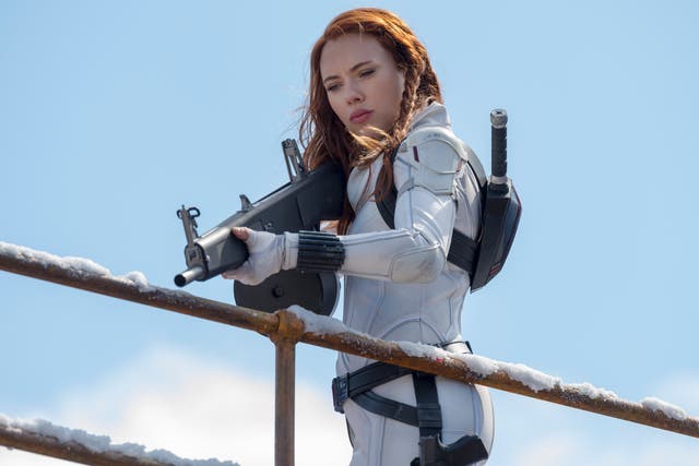 <p>Black Widow was released simultaneously in cinemas and on Disney+ in the US on 9 July</p>