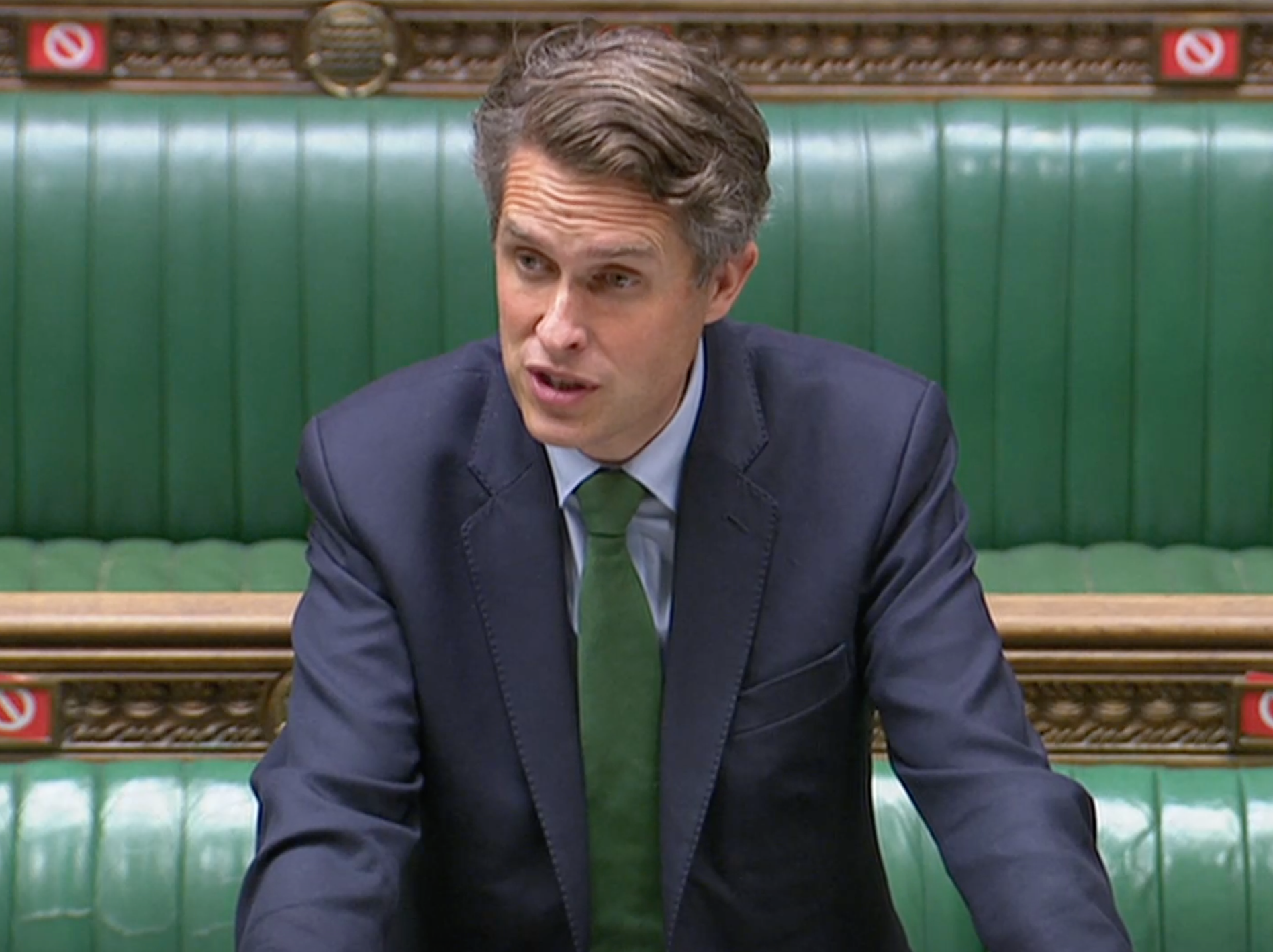 Gavin Williamson tells MPs restrictions will be eased