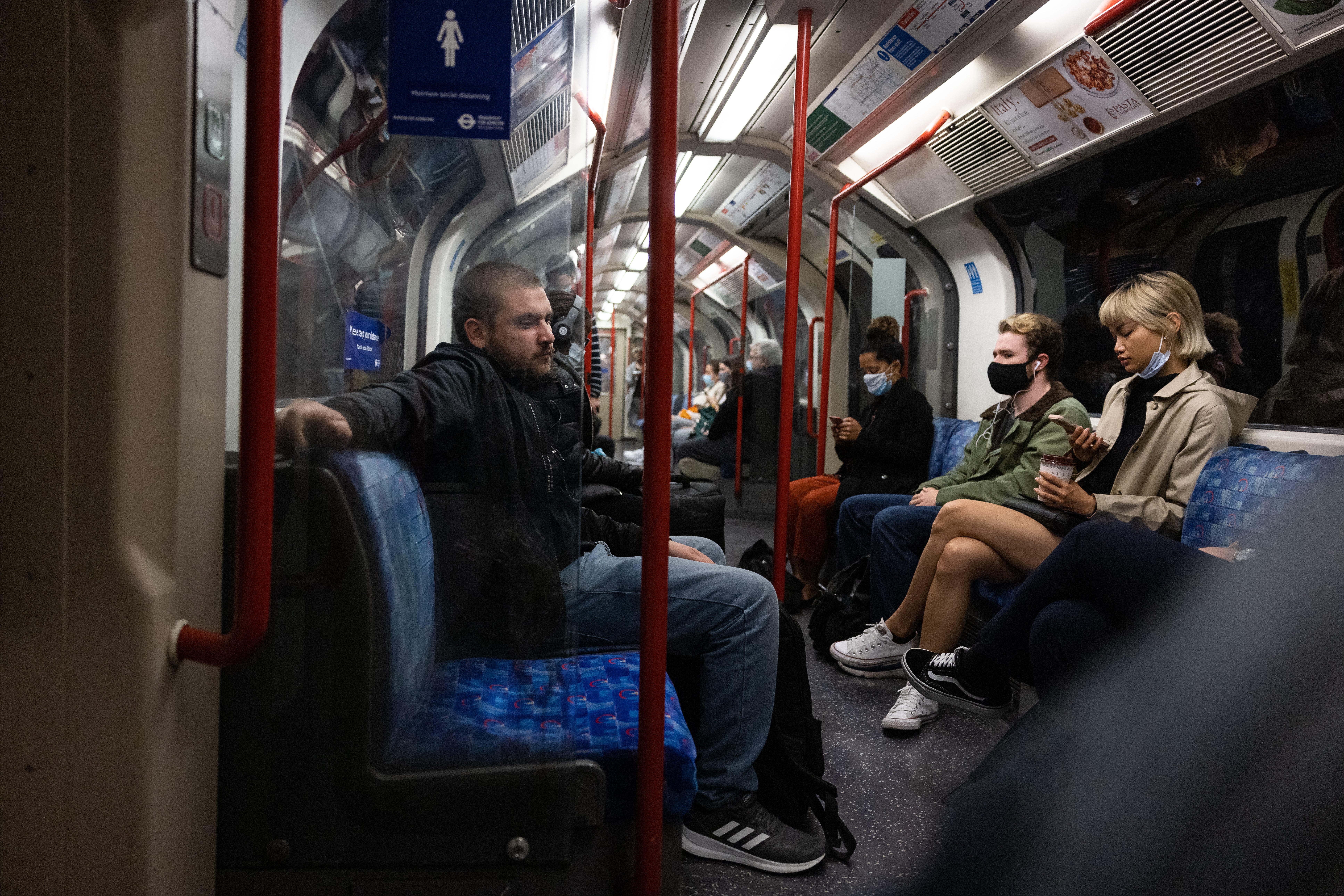 Fancy sharing an underground carriage with mask free passengers on your way into the office?