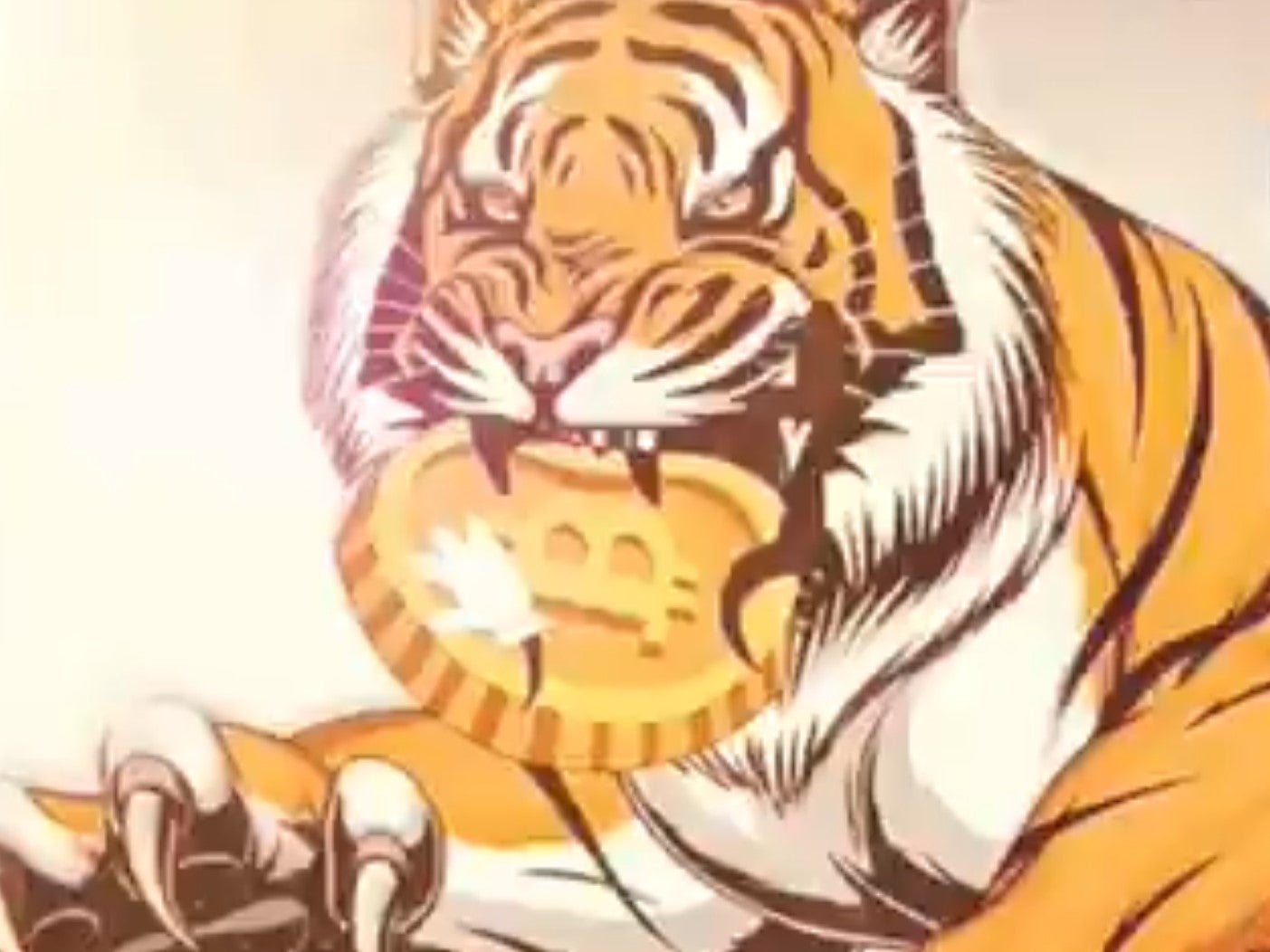 A promotional image used by the obscure cryptocurrency Tiger King Coin