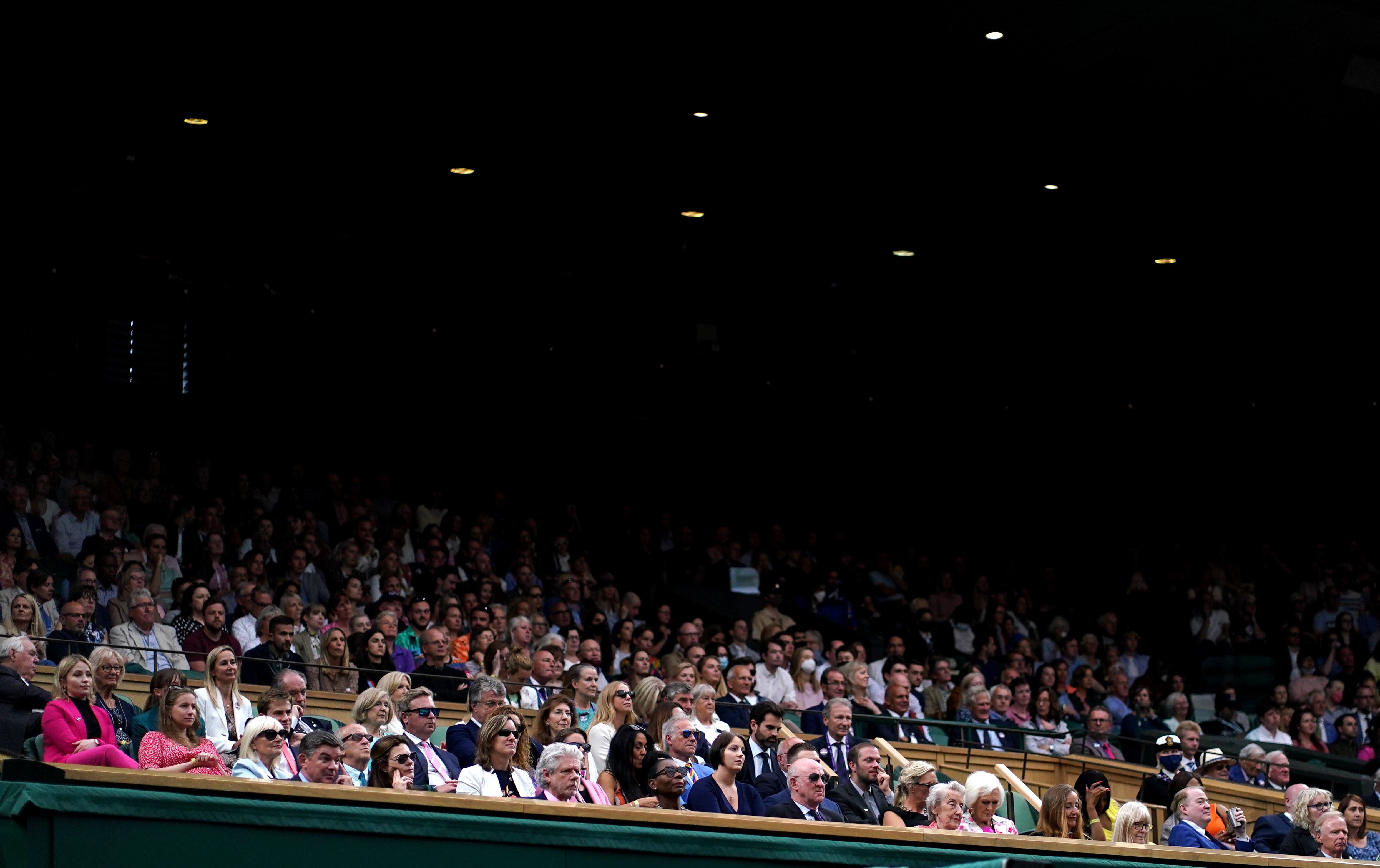 It was busy in the royal box during the Ladies’ singles match between Aryna Sabalenka and Ons Jabeuron