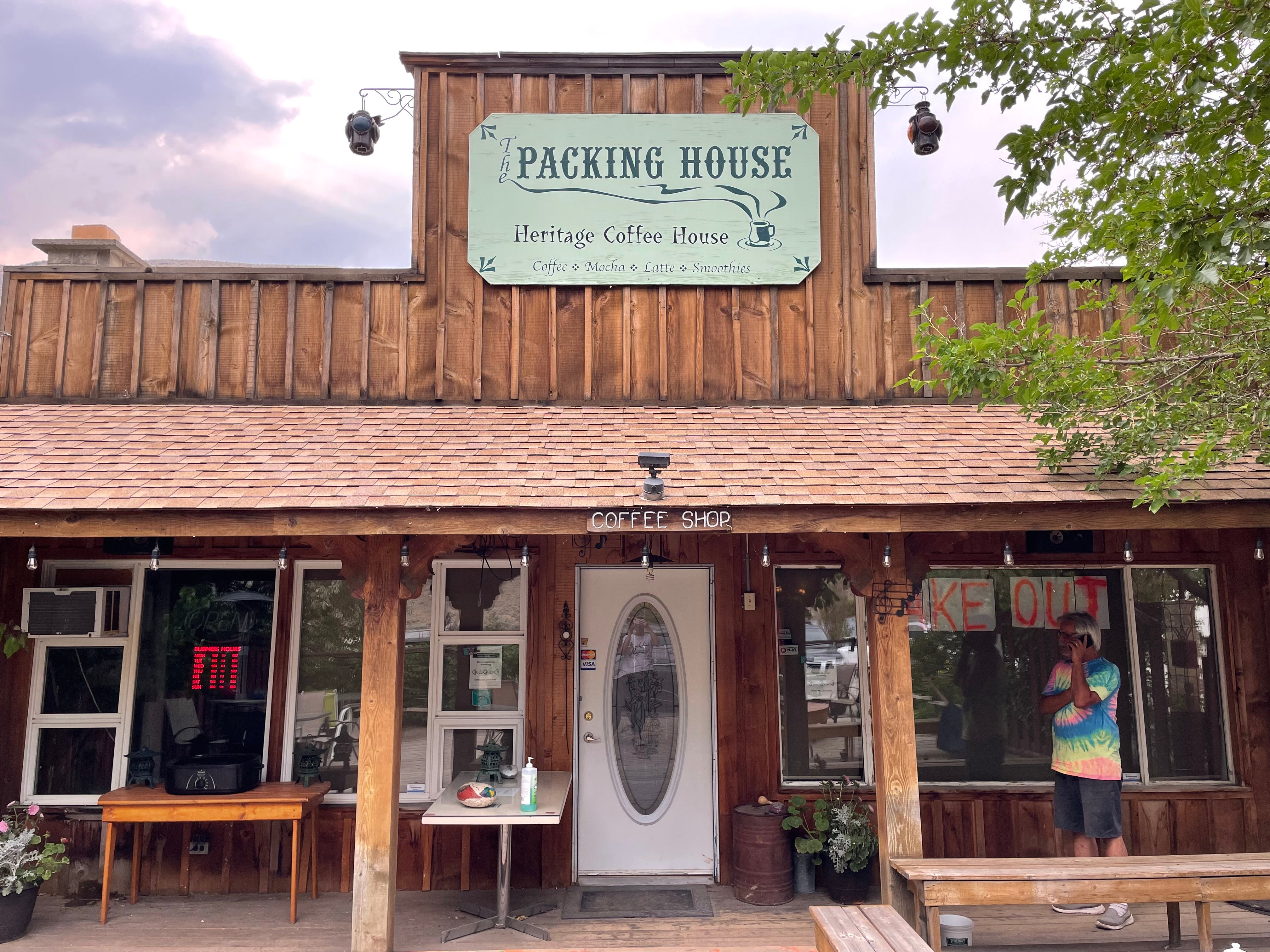 The Packing House cafe in Spences Bridge, British Columbia.