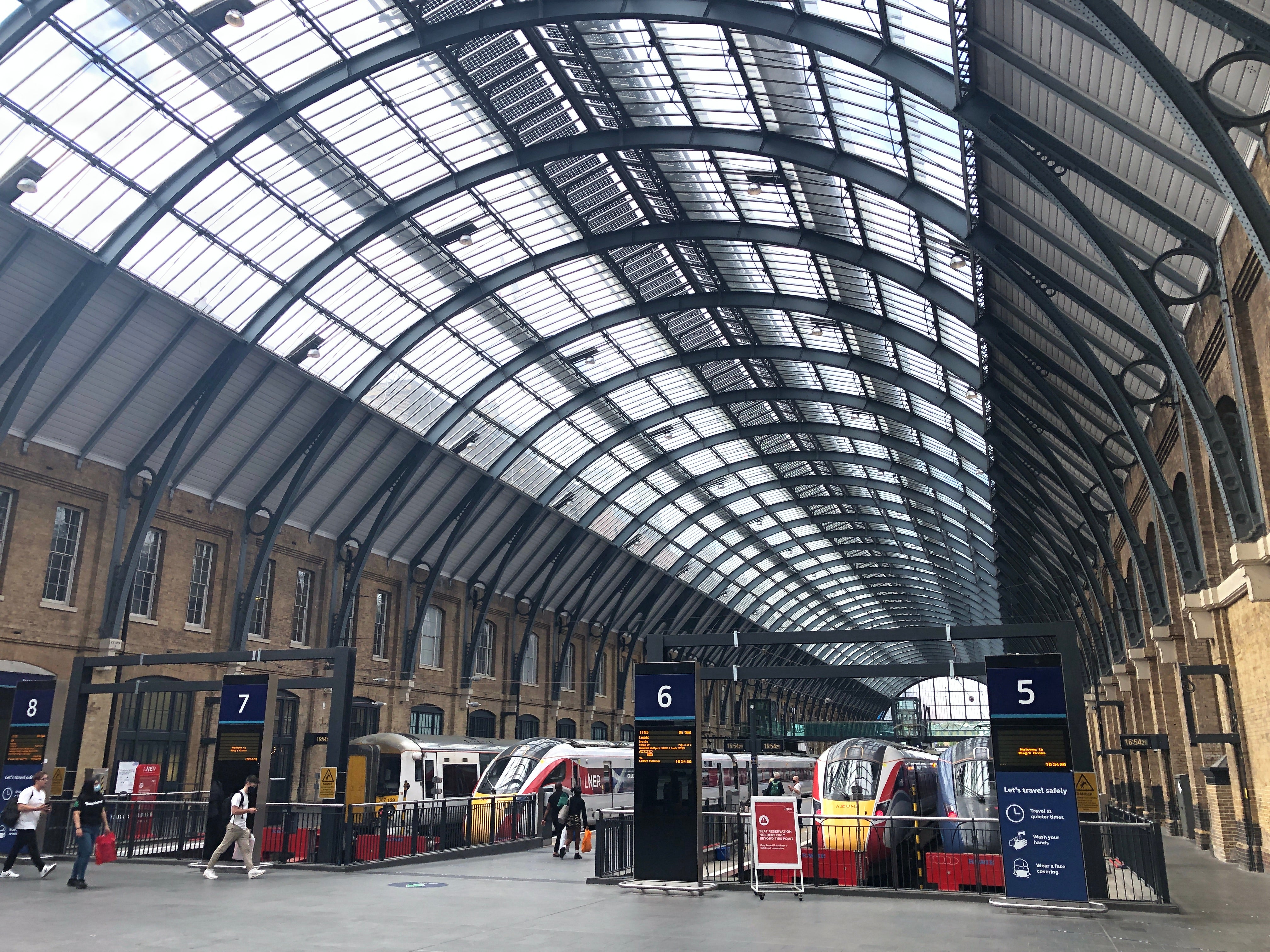 Going places? King’s Cross station in London, the terminus for the East Coast main line