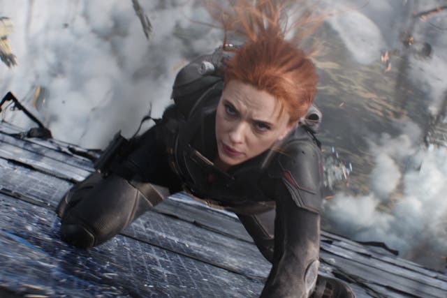 <p>Scarlett Johansson in ‘Black Widow'</p>