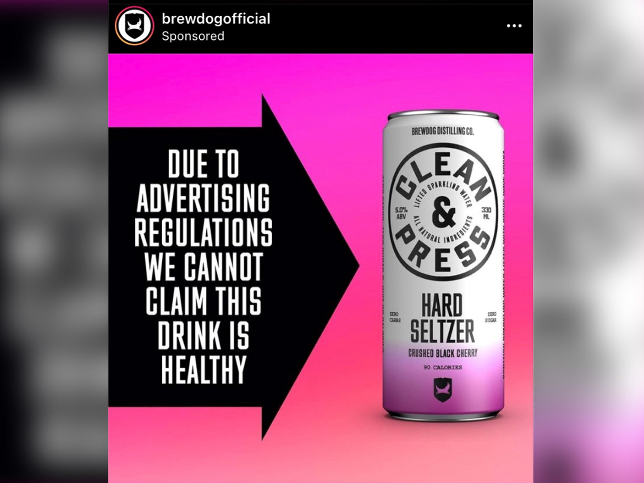 The ASA said Brewdog had implied its 5-per-cent-ABV drink was low in alcohol