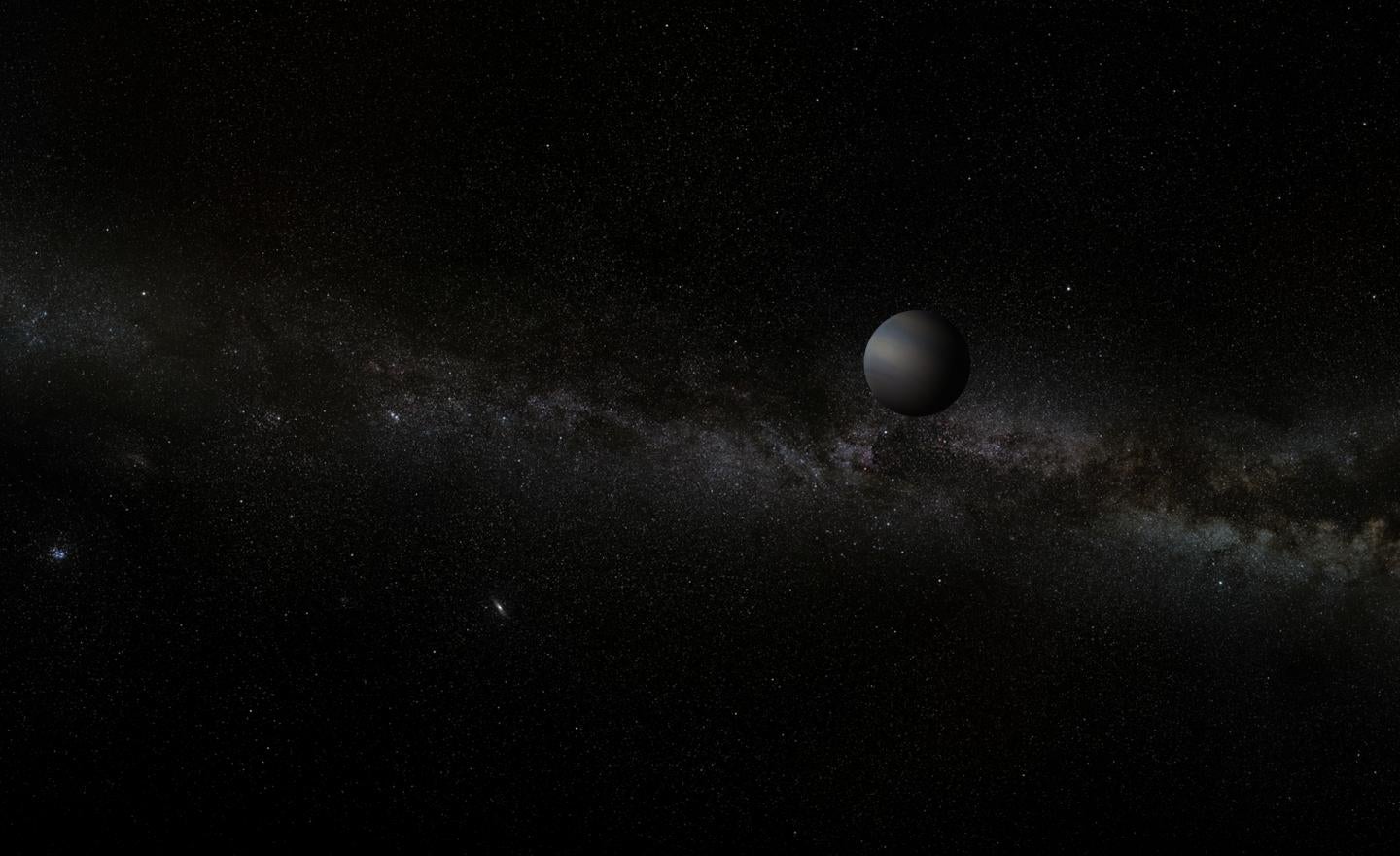 Artist's impression of a free-floating planet.