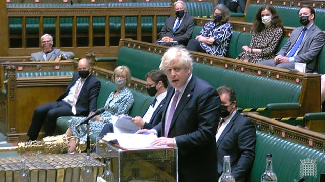 <p>A Tory MP makes his point at Opposition Questions</p>