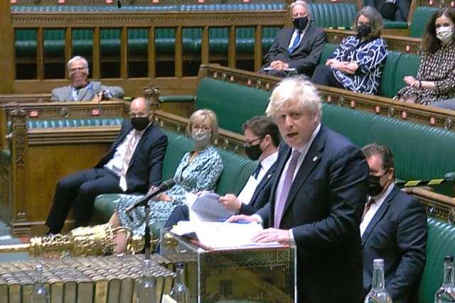 <p>A Tory MP makes his point at Opposition Questions</p>