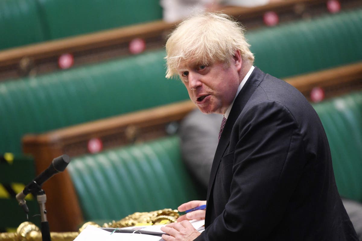Boris Johnson refuses three times to say whether he sacked Matt Hancock after CCTV kissing footage