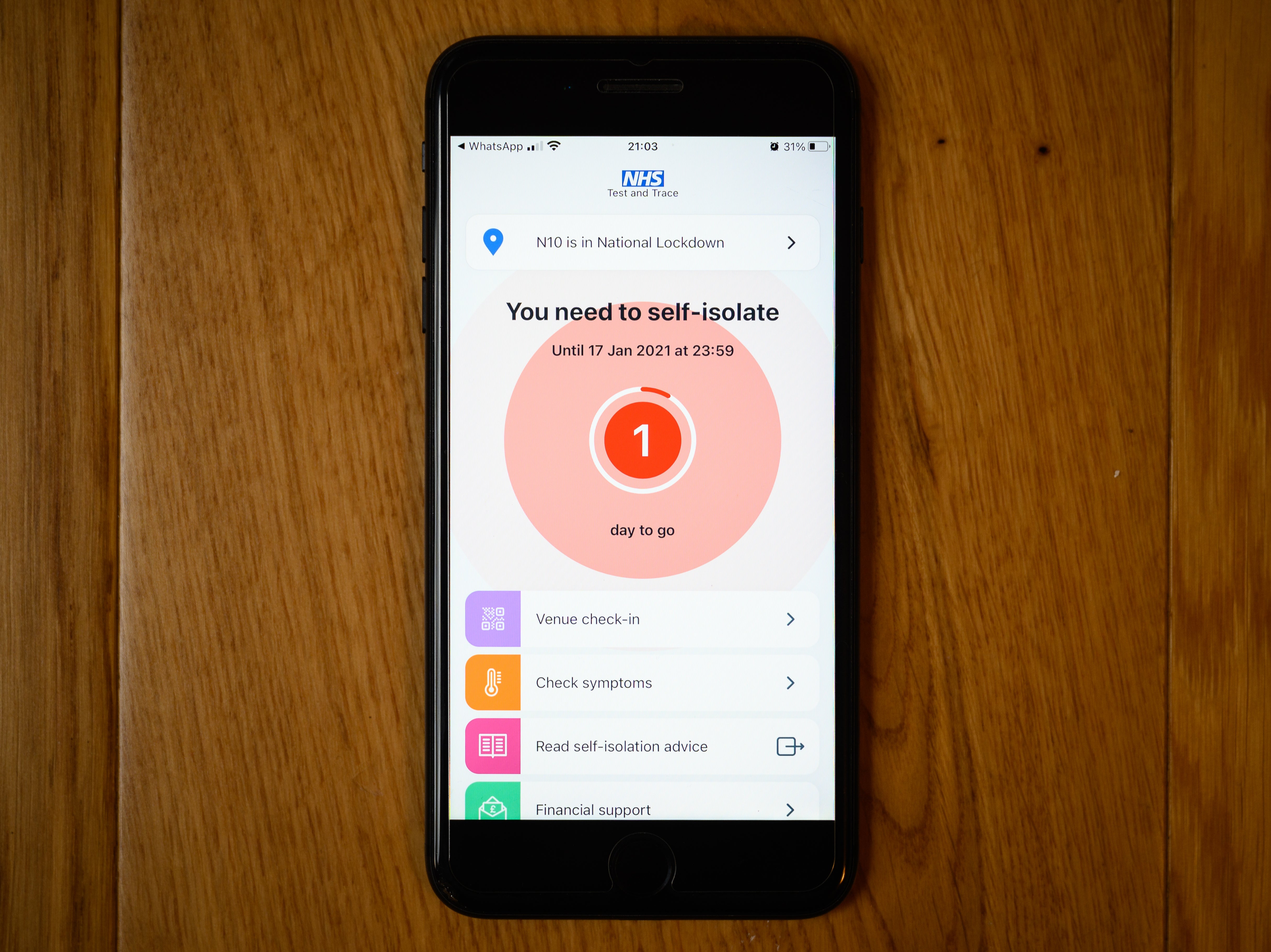 The number of alerts sent by the NHS app has soared