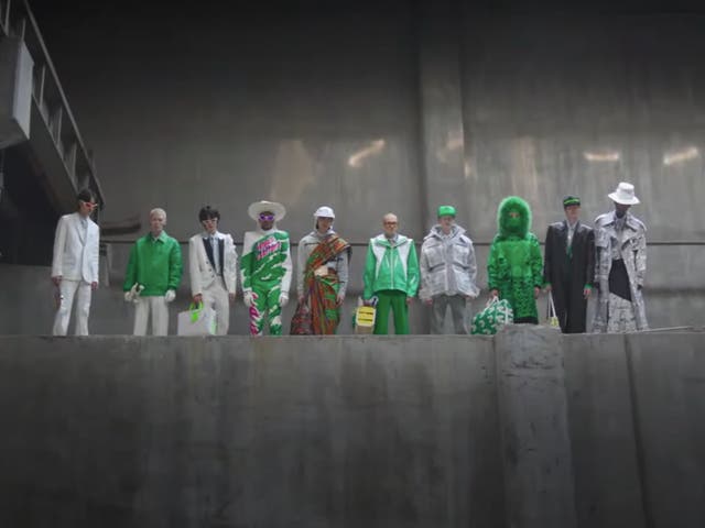 <p>The seven members of Korean boy band BTS are joined by other models in a film showcasing Louis Vuitton’s Fall/Winter 2021 collection</p>