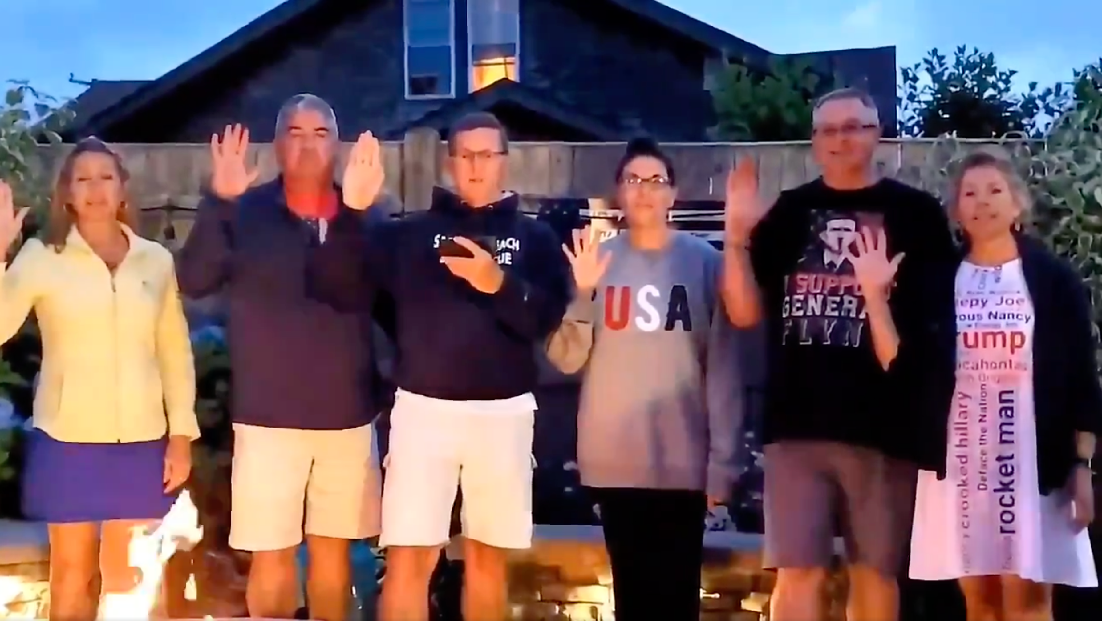 Michael Flynn’s relatives deny using QAnon gesture and claim it was a family ‘statement of support’ in CNN lawsuit