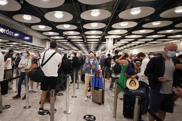 <p>The check will take place at the airport before you board a plane to the UK</p>