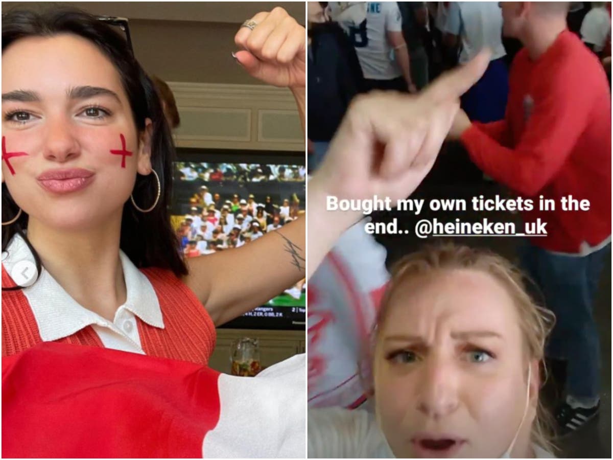 Dua Lipa, Liam Gallagher and Daisy May Cooper celebrate England semi-final win: &lsquo;It&rsquo;s coming home!&rsquo;