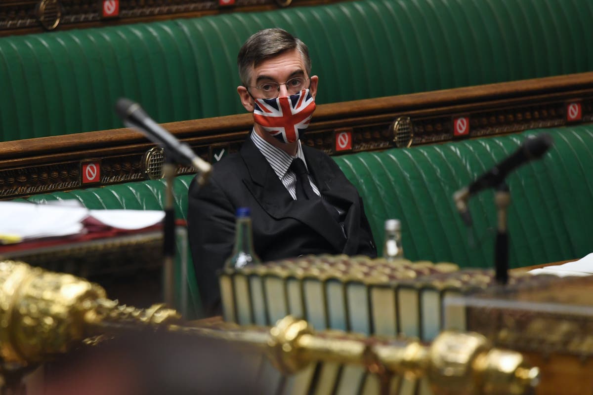 Bizarre moment Jacob Rees-Mogg reads John Barnes football rap in Commons