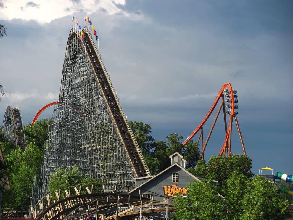 Woman dies after tearing an artery on a rollercoaster at Ohio theme park The Independent image