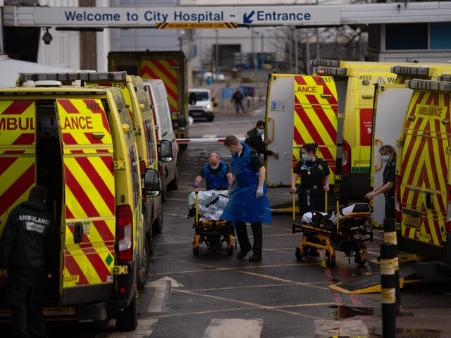 <p>Ambulances in the West Midlands are facing long delays outside hospitals</p>