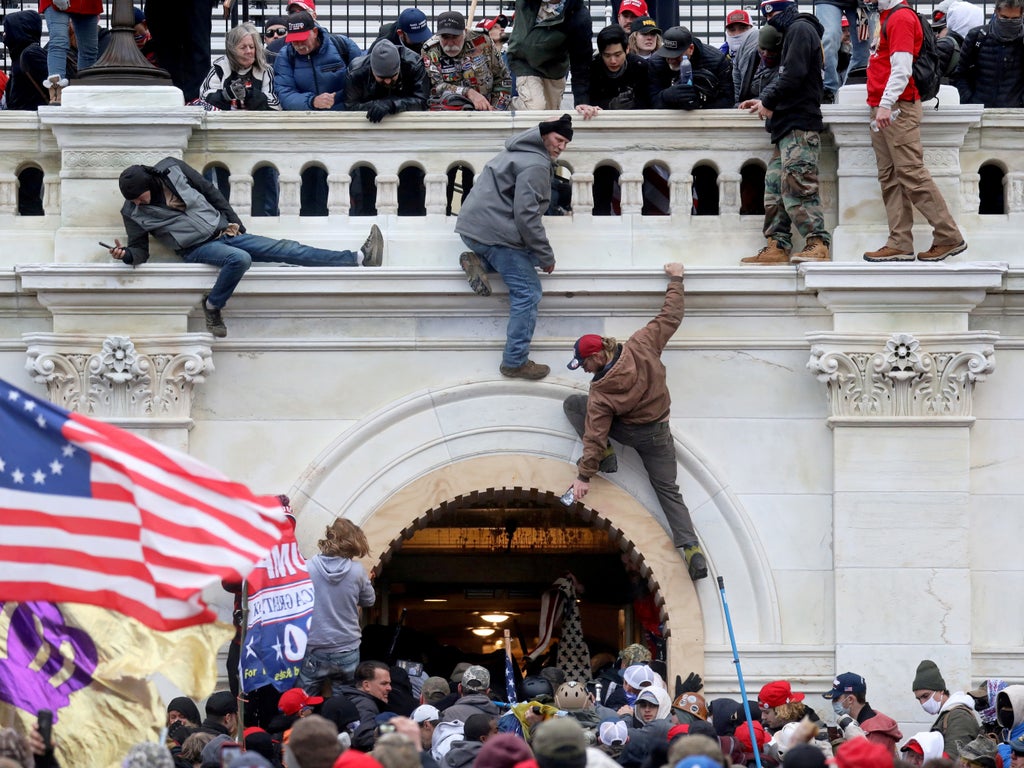 Legal scholars urge court to reject Trumpâ€™s â€˜spuriousâ€™ free-speech defence in Capitol riot lawsuits