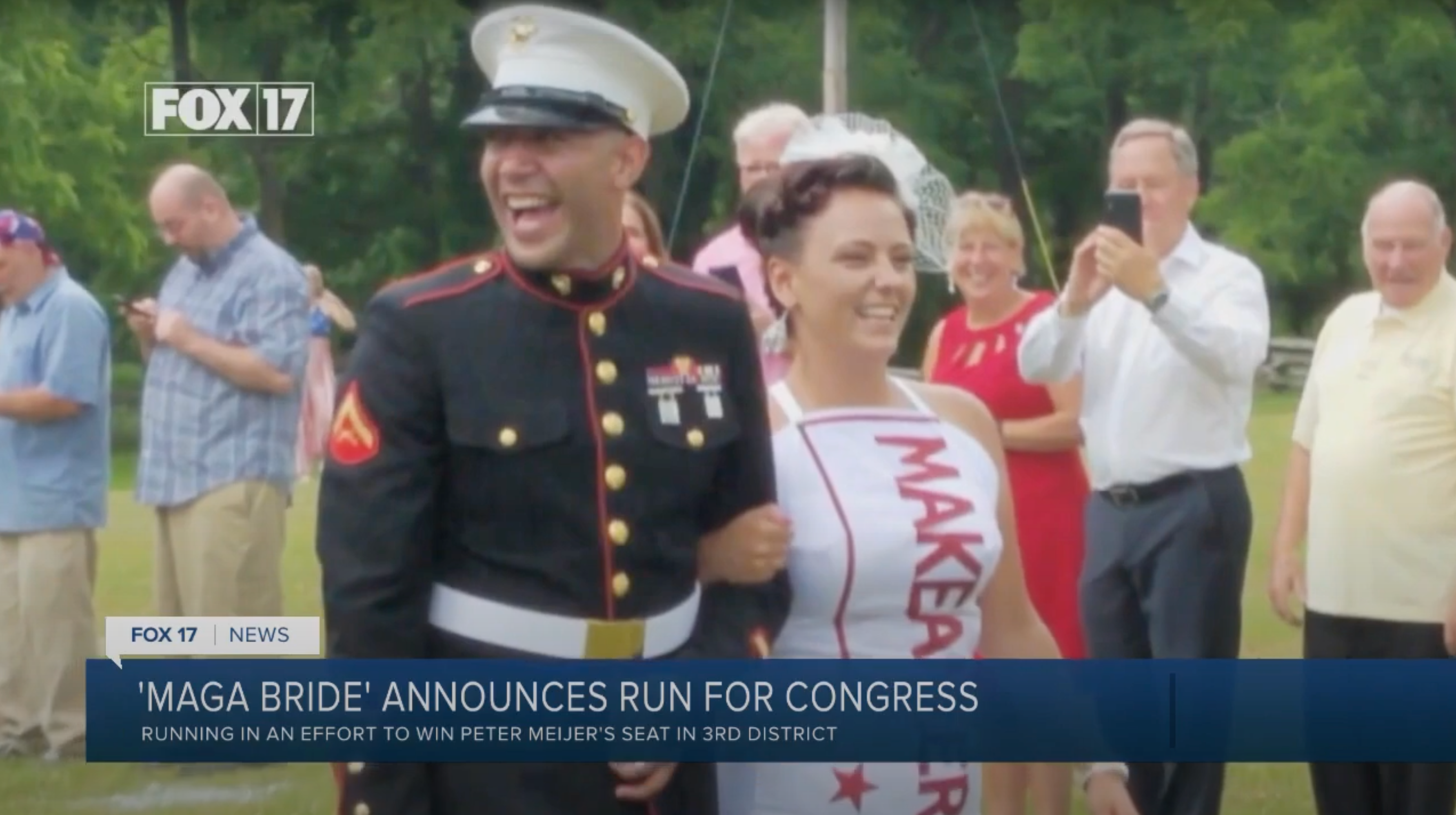‘MAGA Bride’ runs against GOP congressman who voted to impeach Trump in Michigan ‘civil war’ primary
