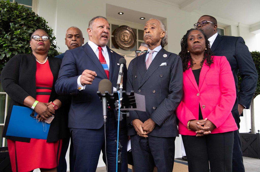 â€˜Our backs are against the wallâ€™: Civil rights leaders urge Biden and Congress to act on voting rights