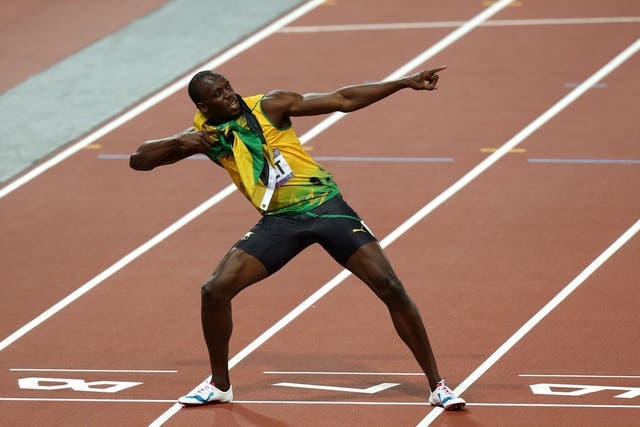 <p>Usain Bolt still holds the 100m world record </p>