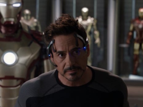 Robert Downey Jr as Tony Stark in ‘Iron Man 3’
